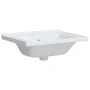 Rechteckiges Waschbecken aus weißer Keramik, 61 x 48 x 19,5 cm von vidaXL, Sinkt - Ref: Foro24-153709, Preis: 74,22 €, Rabatt: %