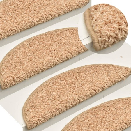 Alfombrillas para escaleras doradas, 15 unidades, 56 x 17 x 3 cm, semicirculares en Hogar | Comprar online en Foru.es