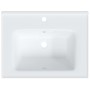 Lavabo de baño rectangular cerámica blanco 61x48x19,5 cm de vidaXL, Lavabos - Ref: Foro24-153709, Precio: 87,89 €, Descuento: %