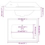 Lavabo de baño rectangular cerámica blanco 61x48x19,5 cm de vidaXL, Lavabos - Ref: Foro24-153709, Precio: 87,89 €, Descuento: %