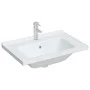 Lavabo de baño rectangular cerámica blanco 71x48x19,5 cm de vidaXL, Lavabos - Ref: Foro24-153710, Precio: 71,21 €, Descuento: %