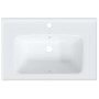 Lavabo de baño rectangular cerámica blanco 71x48x19,5 cm de vidaXL, Lavabos - Ref: Foro24-153710, Precio: 94,04 €, Descuento: %