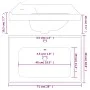 Rectangular white ceramic bathroom sink 71x48x19.5 cm by vidaXL, Sinks - Ref: Foro24-153710, Price: 71,21 €, Discount: %