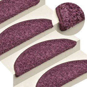 Felpudos para escaleras (15 unidades, 56 x 17 x 3 cm, morado oscuro, semicirculares) en Hogar | Comprar online en Foru.es