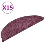 Felpudos para escaleras (15 unidades, 56 x 17 x 3 cm, morado oscuro, semicirculares) en Hogar | Comprar online en Foru.es