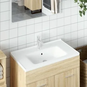 White ceramic rectangular bathroom sink 81x48x19.5 cm by vidaXL, Sinks - Ref: Foro24-153711, Price: 127,58 €, Discount: %