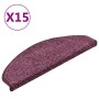 Felpudos para escaleras 15 unidades 65x21x4 cm Morado oscuro Semicircular Grande en Hogar | Comprar online en Foru.es