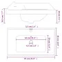 White ceramic rectangular bathroom sink 81x48x19.5 cm by vidaXL, Sinks - Ref: Foro24-153711, Price: 127,58 €, Discount: %
