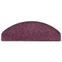 Felpudos para escaleras 15 unidades 65x21x4 cm Morado oscuro Semicircular Grande en Hogar | Comprar online en Foru.es