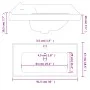 Rectangular white ceramic bathroom sink 91.5x48x19.5 cm by vidaXL, Sinks - Ref: Foro24-153712, Price: 145,79 €, Discount: %