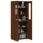Aparador alto madera contrachapada marrón roble 69,5x34x180 cm de vidaXL, Aparadores - Ref: Foro24-3198192, Precio: 176,10 €,...