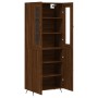 Aparador alto madera contrachapada marrón roble 69,5x34x180 cm de vidaXL, Aparadores - Ref: Foro24-3198192, Precio: 176,10 €,...