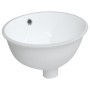 Lavabo de baño ovalado cerámica blanco 33x29x16,5 cm de vidaXL, Lavabos - Ref: Foro24-153715, Precio: 49,51 €, Descuento: %