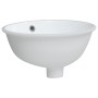 Lavabo de baño ovalado cerámica blanco 33x29x16,5 cm de vidaXL, Lavabos - Ref: Foro24-153715, Precio: 49,51 €, Descuento: %