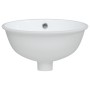 Lavabo de baño ovalado cerámica blanco 33x29x16,5 cm de vidaXL, Lavabos - Ref: Foro24-153715, Precio: 49,51 €, Descuento: %