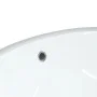 Lavabo de baño ovalado cerámica blanco 33x29x16,5 cm de vidaXL, Lavabos - Ref: Foro24-153715, Precio: 48,84 €, Descuento: %