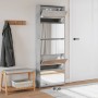 Mueble zapatero y espejo 5 niveles gris hormigón 63x17x169,5 cm en Zapateros y organizadores de calzado | Comprar online en Foru