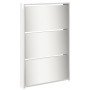 Mueble zapatero y espejo 5 niveles blanco brillo 63x17x169,5 cm en Zapateros y organizadores de calzado | Comprar online en Foru