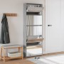 Mueble zapatero y espejo 5 niveles gris Sonoma 63x17x169,5 cm en Zapateros y organizadores de calzado | Comprar online en Foru.e