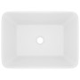 Lavabo de lujo de cerámica blanco mate 41x30x12 cm de vidaXL, Lavabos - Ref: Foro24-147042, Precio: 75,92 €, Descuento: %