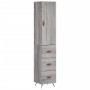 Aparador alto madera contrachapada gris Sonoma 34,5x34x180 cm de vidaXL, Aparadores - Ref: Foro24-3198831, Precio: 113,10 €, ...