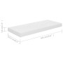 Estante flotante de pared 4 uds MDF blanco brillo 60x23,5x3,8cm en Estanterías | Comprar online en Foru.es
