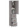 Aparador alto madera contrachapada gris Sonoma 34,5x34x180 cm de vidaXL, Aparadores - Ref: Foro24-3198831, Precio: 113,10 €, ...
