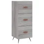Aparador alto madera contrachapada gris Sonoma 34,5x34x180 cm de vidaXL, Aparadores - Ref: Foro24-3198831, Precio: 111,74 €, ...