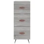 Aparador alto madera contrachapada gris Sonoma 34,5x34x180 cm de vidaXL, Aparadores - Ref: Foro24-3198831, Precio: 111,74 €, ...