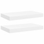 Estantes flotantes de pared 2 uds MDF blanco 40x23x3,8 cm en Estanterías | Comprar online en Foru.es