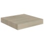 Estantes flotantes de pared 2 uds MDF roble 23x23,5x3,8 cm en Estanterías | Comprar online en Foru.es