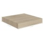 Estantes flotantes de pared 2 uds MDF roble 23x23,5x3,8 cm en Estanterías | Comprar online en Foru.es