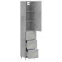 Concrete gray plywood sideboard 34.5x34x180 cm by vidaXL, Sideboards - Ref: Foro24-3198837, Price: 107,30 €, Discount: %
