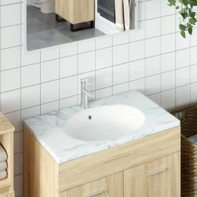 Ovales Keramik-Waschbecken weiß 47x39x21 cm von vidaXL, Sinkt - Ref: Foro24-153719, Preis: 58,03 €, Rabatt: %