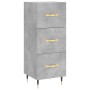 Aparador de madera contrachapada gris hormigón 34,5x34x180 cm de vidaXL, Aparadores - Ref: Foro24-3198837, Precio: 108,62 €, ...