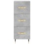 Aparador de madera contrachapada gris hormigón 34,5x34x180 cm de vidaXL, Aparadores - Ref: Foro24-3198837, Precio: 108,62 €, ...