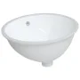 Lavabo de baño ovalado cerámica blanco 49x40,5x21 cm de vidaXL, Lavabos - Ref: Foro24-153720, Precio: 66,33 €, Descuento: %