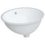 Lavabo de baño ovalado cerámica blanco 49x40,5x21 cm de vidaXL, Lavabos - Ref: Foro24-153720, Precio: 79,62 €, Descuento: %