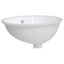 Lavabo de baño ovalado cerámica blanco 49x40,5x21 cm de vidaXL, Lavabos - Ref: Foro24-153720, Precio: 79,62 €, Descuento: %