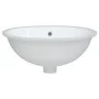 Lavabo de baño ovalado cerámica blanco 49x40,5x21 cm de vidaXL, Lavabos - Ref: Foro24-153720, Precio: 66,33 €, Descuento: %