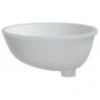 Lavabo de baño ovalado cerámica blanco 49x40,5x21 cm de vidaXL, Lavabos - Ref: Foro24-153720, Precio: 66,33 €, Descuento: %