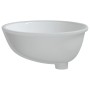 Lavabo de baño ovalado cerámica blanco 49x40,5x21 cm de vidaXL, Lavabos - Ref: Foro24-153720, Precio: 79,62 €, Descuento: %