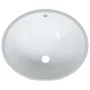 Lavabo de baño ovalado cerámica blanco 49x40,5x21 cm de vidaXL, Lavabos - Ref: Foro24-153720, Precio: 66,33 €, Descuento: %