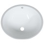 Lavabo de baño ovalado cerámica blanco 49x40,5x21 cm de vidaXL, Lavabos - Ref: Foro24-153720, Precio: 79,62 €, Descuento: %