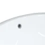 Lavabo de baño ovalado cerámica blanco 49x40,5x21 cm de vidaXL, Lavabos - Ref: Foro24-153720, Precio: 66,33 €, Descuento: %