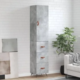 Gray concrete plywood sideboard 34.5x34x180 cm by vidaXL, Sideboards - Ref: Foro24-3198829, Price: 108,82 €, Discount: %