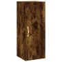Aparador de madera contrachapada roble ahumado 34,5x34x180 cm de vidaXL, Aparadores - Ref: Foro24-3198838, Precio: 107,50 €, ...