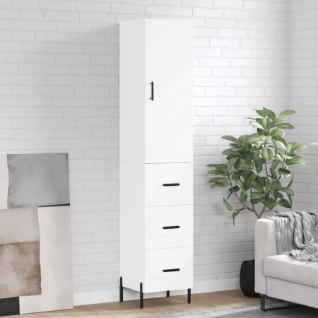 Aparador alto madera contrachapada blanco 34,5x34x180 cm de vidaXL, Aparadores - Ref: Foro24-3198857, Precio: 132,13 €, Descu...