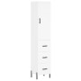 Aparador alto madera contrachapada blanco 34,5x34x180 cm de vidaXL, Aparadores - Ref: Foro24-3198857, Precio: 132,13 €, Descu...