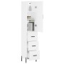 Aparador alto madera contrachapada blanco 34,5x34x180 cm de vidaXL, Aparadores - Ref: Foro24-3198857, Precio: 132,13 €, Descu...